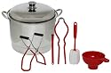 Victorio VKP1055-KIT Stainless Steel Dual-Use Steam or Water Bath Canner with Home Canning Kit