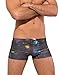 Croota Mens Graphic Print Low Rise Seamless Cut Boxer Briefs, AR01SM