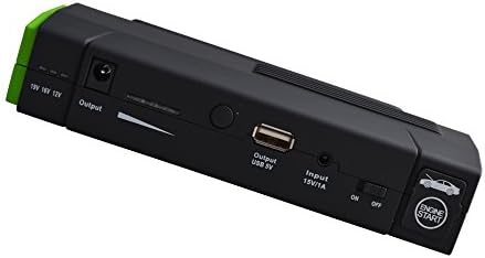 Esmezon 13600mah Green/Black Portable Power Bank and Car Jump Starter