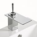 Wasserfall Einhandmischer Einhebel Bad-Armatur verchromt (+ Montagematerial, Flexschl�uche)