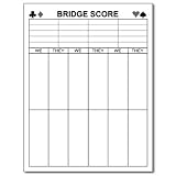 Bridge Score Notepad Memo Writing Scratch Pad Cards Games Scorepad