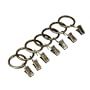 Heavy Duty Clip Rings in Antique Silver (Set of 7)
