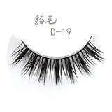 D-19 luxurious 100% Real Mink Natural False eyelashes fake eye lashes makeup
