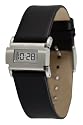 Kenneth Cole Women's Quartz Digital Black Leather Watch #KC2544