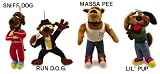 SET OF 4 - Beef Street Boyz Rapping Dog Toys