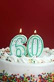 Wallmonkeys Peel and Stick Wall Decals - Birthday Cake - Sixty - 60