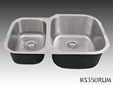 Undermount 16 Gauge Kitchen Sink Stainless SteelDouble Bowl w/Drain