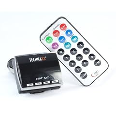 Technaxx FMT 100 FM Transmitter (LED Display, USB und Audioanschluss auch f�r iPod geeignet) schwarz