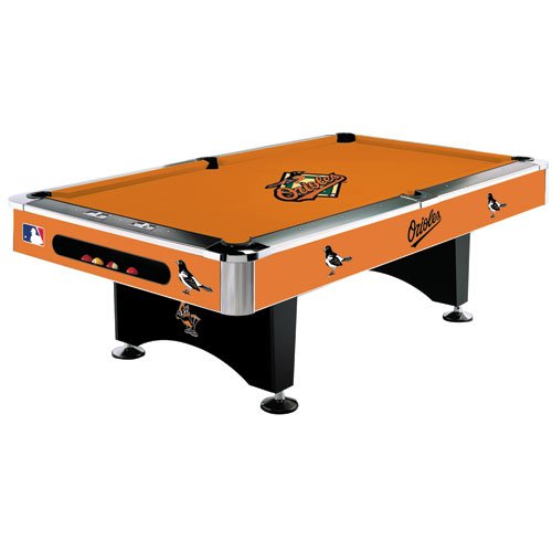 Baltimore Orioles Team Logo 8 Foot Pool Table