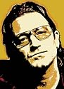 Bono U2 Pop Art Canvas Print
