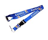 Kansas Jayhawks Clip Lanyard Keychain Id Holder Ticket - Blue