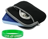 Neoprene Sleeve Case (Black) for Toshiba 500 GB USB 2.0 Portable External Hard Drive HDDR500E03X