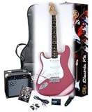 Left Handed Pink Guitar Package SX EG1K BGMY Left w/GA1065