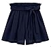 QZUnique Women's Summer Casual Elastic Waist A-line Bowknot Loose Shorts