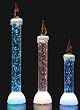 Pack of 6 Battery Operated LED Lighted Color-Changing Glitter Christmas Candles