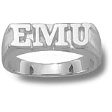 Eastern Michigan Univ Emu Ring Sz 5 1/2 Pendant (Silver)