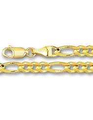 14K Yellow Gold Classic Figaro Chain (Width 5.0mm)