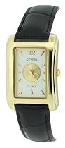 Citron Ladies Classic Watch With White Dial And Black Strap