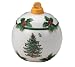 Spode Christmas Tree Figural Candy Dish and Cover 5- 1/2 inch