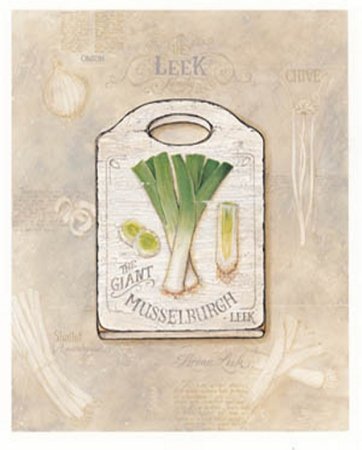 Onion Chives Kitchen Cafe Diner Wall Decor Contemporary Picture Art Print