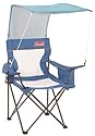 Coleman XL Mesh Quad Chair with SunShade and Cooler (Niagara/Arctic)