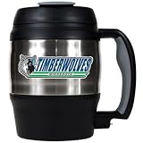 NBA Minnesota Timberwolves 52-Ounce Stainless Steel Macho Travel Mug with Bottle Opener