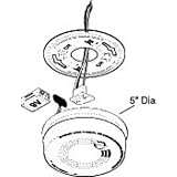 Firex 4480 Photoelectric Smoke Alarm Detector, 120V AC Direct Wire with Battery Back-up