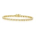 SPARKLING XO 14K GOLD TENNIS BRACELET