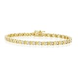 Jewelry : SPARKLING XO 14K GOLD TENNIS BRACELET