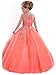 Aisha Girls' Jewel Beading Ball Gown Girls Pageant Dress Christmas