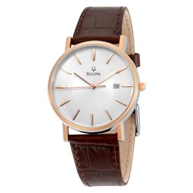 Bulova Mens 98H51 Strap Calendar Strap Watch