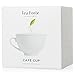 Tea Forte CAFE CUP, Porcelain Tea Cup with Custom Cover for Steeping