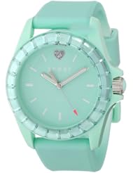 Juicy Couture Womens 1901118 Sport TR90 Mirrored Faceted Bezel Watch