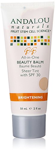 Andalou Naturals Brightening SPF 30 All In One Beauty Balm, Sheer Tint, 2 Ounce