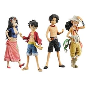  One Piece: Half Age Vol. 1 (set 8) (Luffy / Ace / Usopp / Nico Robin)