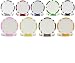 50 Blank 8-stripe Dual Color Poker Chips - Choose Color!
