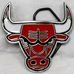 Chicago Bulls Enamel Belt Buckle, NBA Basketball Buckle