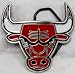 Chicago Bulls Enamel Belt Buckle, NBA Basketball Buckle