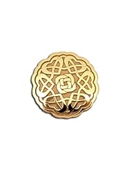 14K Yellow Gold Celtic Rosy Heart Lg Pendant. Made in USA.
