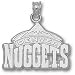 Denver Nuggets Solid Sterling Silver Logo 5/8'' Pendant