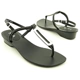 MIA Mystique T-Strap Thongs Shoes Brown Womens