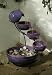 Smart Solar/STI 24980R01 Solar Powered 4-Tier Lilac Glazed Cascade Fountain.