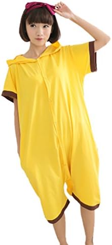 Minshimly Animal Sleepwear Onesies Kigurumi Cosplay Costume Pajamas (M, pikachu)