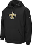 NFL Men's New Orleans Saints End Zone Playbook Hood (Black, X-Large)