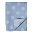 Amy Coe Reversible Fleece Dots Blanket - Blue