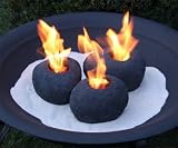 Set of 3 Fire Rocks - B001U24JZE