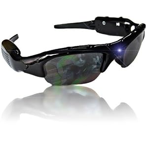 SONNENBRILLE MIT KAMERA 640X480 3 MEGAPIXEL 4GB SD Mit intriegiertem Mp3 Player