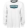 Men`s Philadelphia Eagles L/S Basic White Ringer Tee