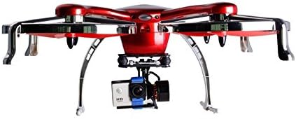 EHang Ghost GPS Smart MobilePhone Control RC Quadcopter Frame with Camera Gimbal UP TO 1KM Supporting Gopro Cam Easy for Beginner for Android Device (Red)