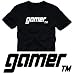 gamer T-SHIRT schwarz / weiss PC KONSOLE GAME t-shirt